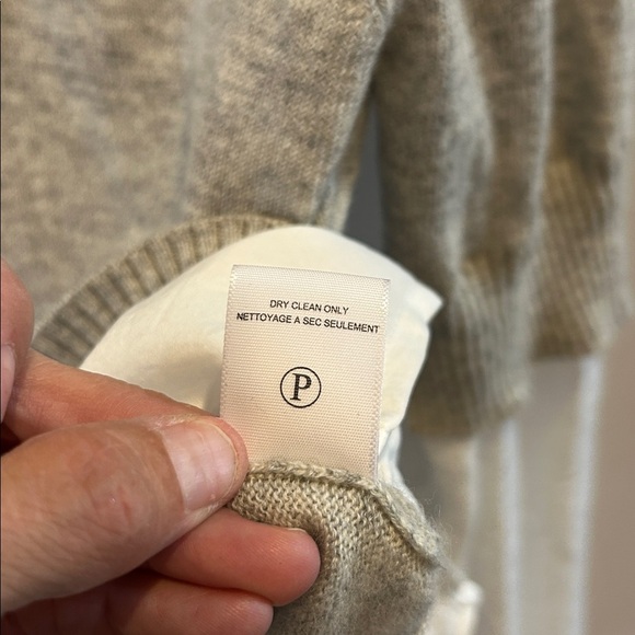 BROCHU WALKER Ebele Layered Crew Sweater In Sterling With White Shirting - Picture 10 of 12